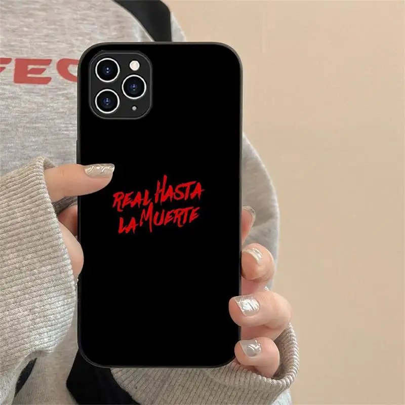Anuel AA Real Hasta La Muerte Phone Case For Iphone 15 11 13 14 Pro Max 7 8 Plus X Xr Xs Max Se2020 12mini Cover Case