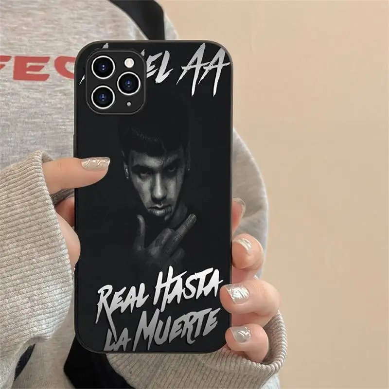 Anuel AA Real Hasta La Muerte Phone Case For Iphone 15 11 13 14 Pro Max 7 8 Plus X Xr Xs Max Se2020 12mini Cover Case
