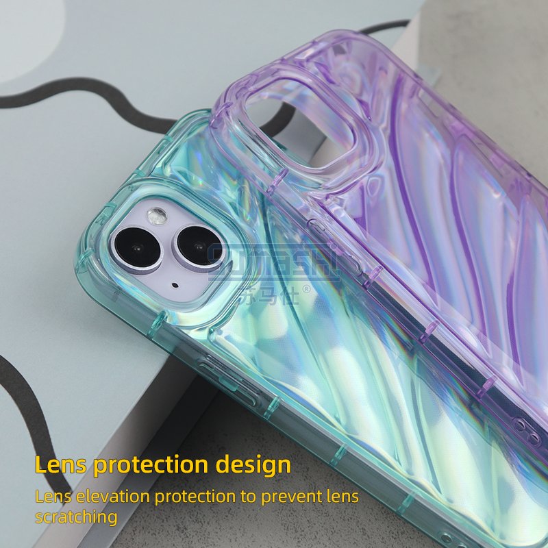 Cute Gradient Laser Colorful Transparent Soft Phone Case For Iphone 14 Pro Max 13 12 11 14 Plus Luxury Clear Tpu Cover