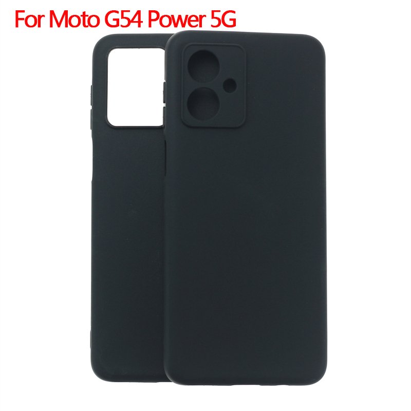 Manufacturer Wholesale Matte TPU Cases Soft Frosted Back Cover Silicone Mobile Phone Case For Motorola Moto G54 Power 5G Black