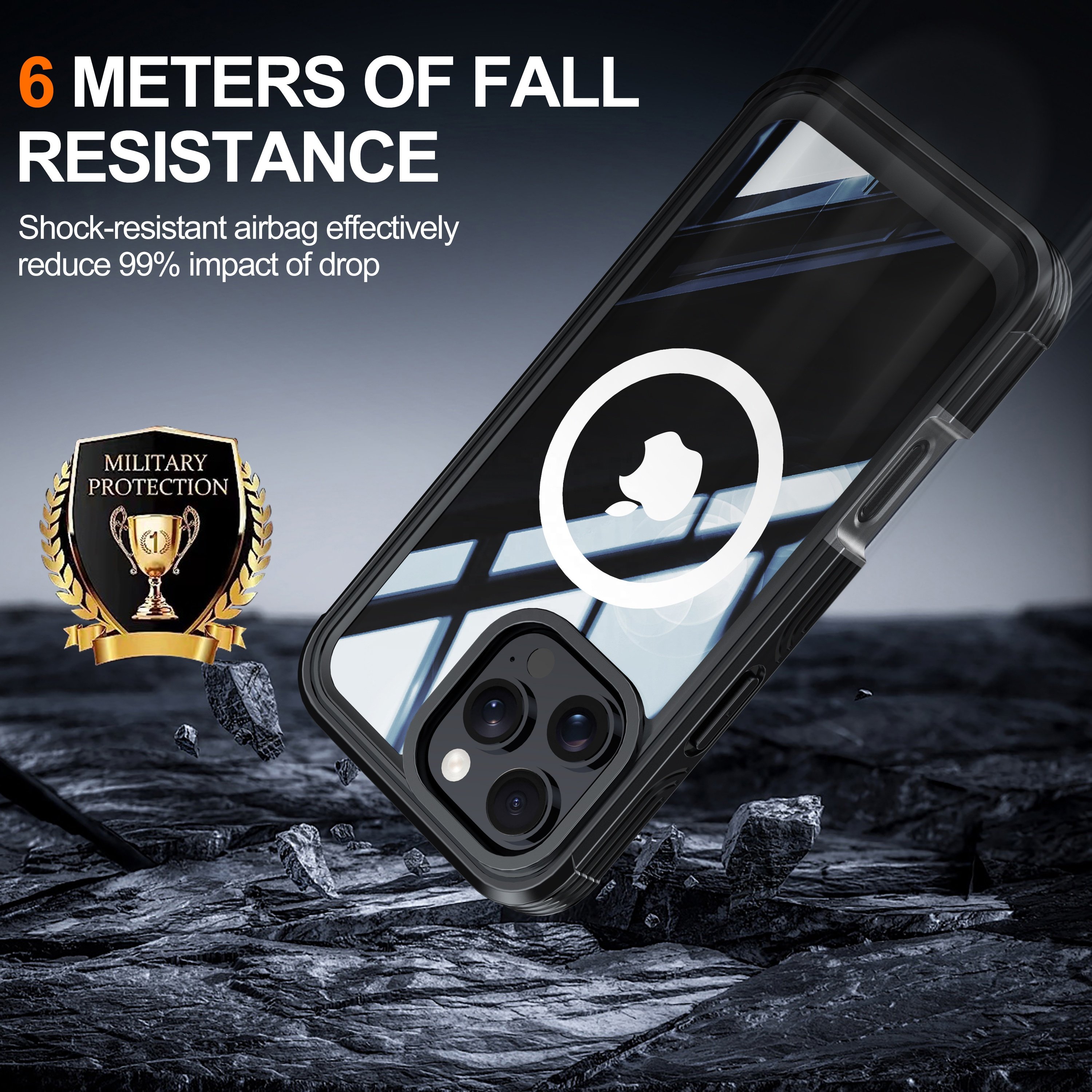 Hot selling 360 Forros 3 en 1 full cover phone case for iphone 16 fundas para celulares shockproof for iphone 16 PRO MAX