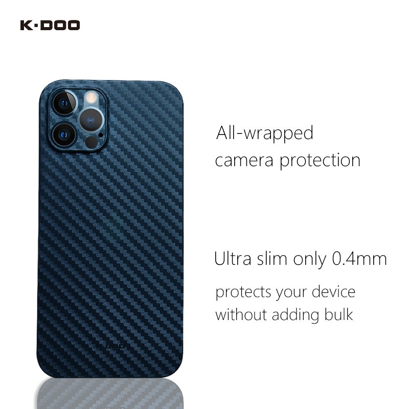 K-Doo Air Carbon extreme thin slim mobile phone protective case pp paper back cover for iphone12/12mini/12pro/12promax