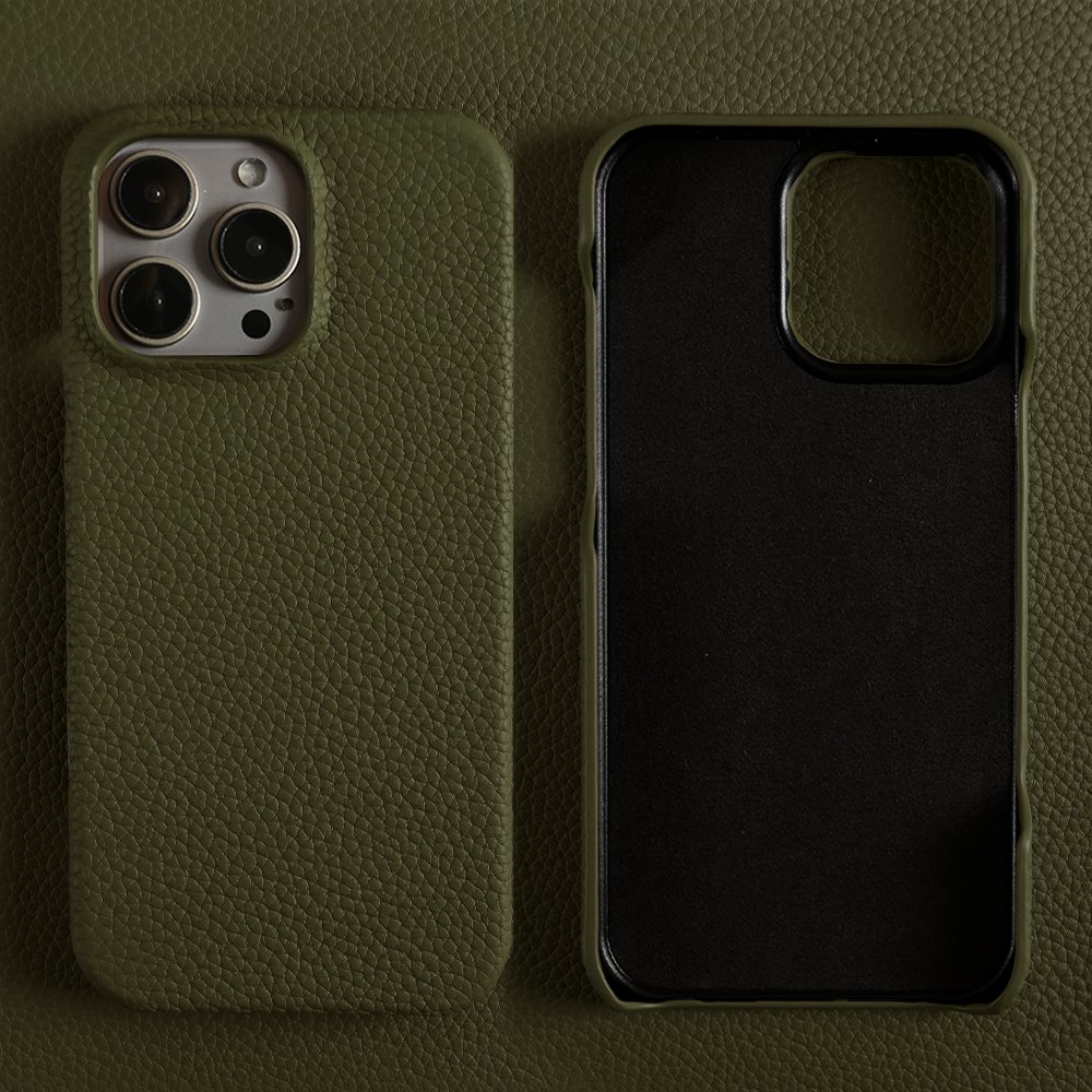 Luxury Genuine Leather Phone Case For iPhone 16 15 Plus Pro Max Slim Cellphone Cover