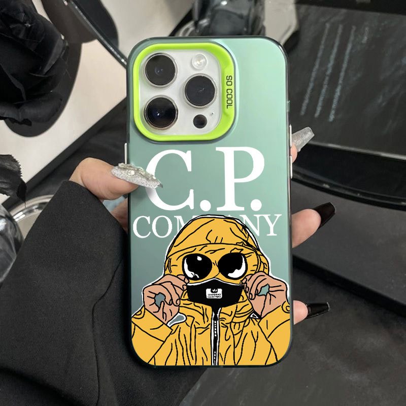 Fashion CP Color Silver Electroplating Phone Case for iPhone Xr Xs 11 12 13 14 15 16 Pro Max IMD Personalized Trend Case