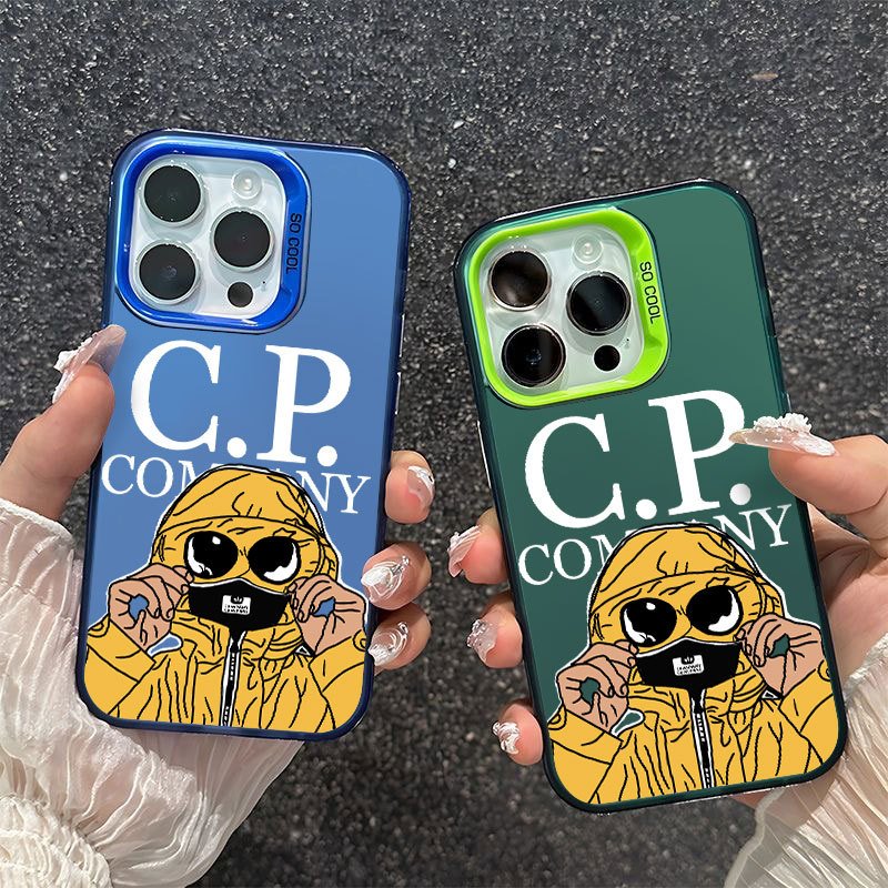 Fashion CP Color Silver Electroplating Phone Case for iPhone Xr Xs 11 12 13 14 15 16 Pro Max IMD Personalized Trend Case