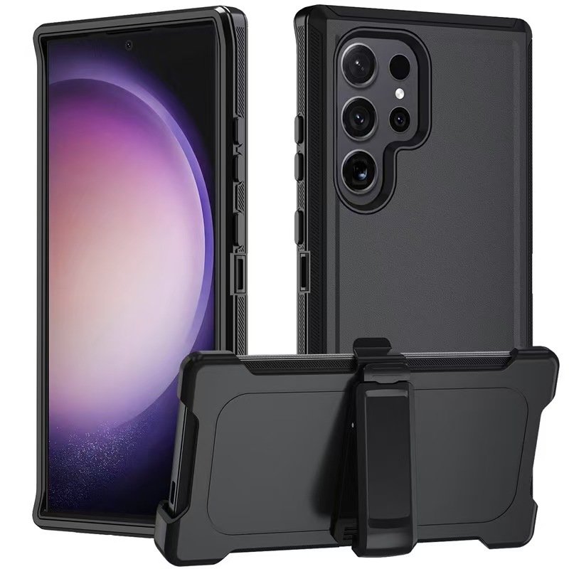 Newest rotating bracket 360 degrees back clip mobile phone case magnetic suction mobile phone case for Samsung S24U