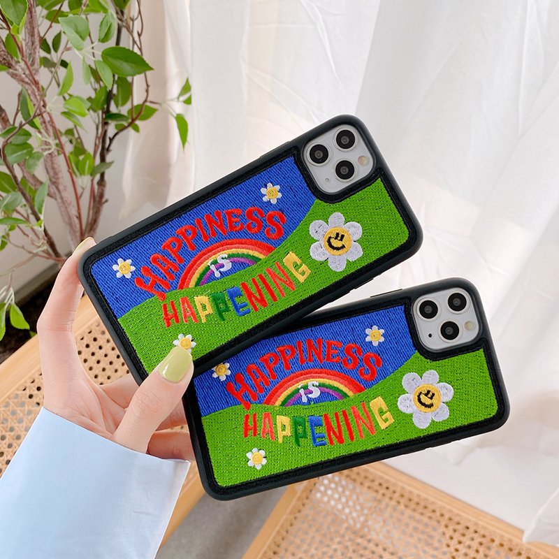 3D POLO Tiger Wolf Cat Leopard Leather Embroidered Phone Case for iPhone