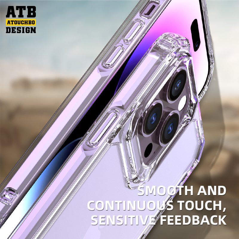 Atouchbo Wholesale 1.5MM Mobile Phone Case Armor Transparent Case For Iphone 14 Pro Max Cover Phone Case Luxury