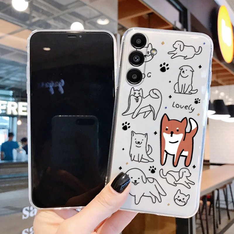 Phone Case For Samsung Galaxy A15 4G 5G Painting Flower Cover Soft Silicone Transparent Funda For Samsung A 15 Capa Shell