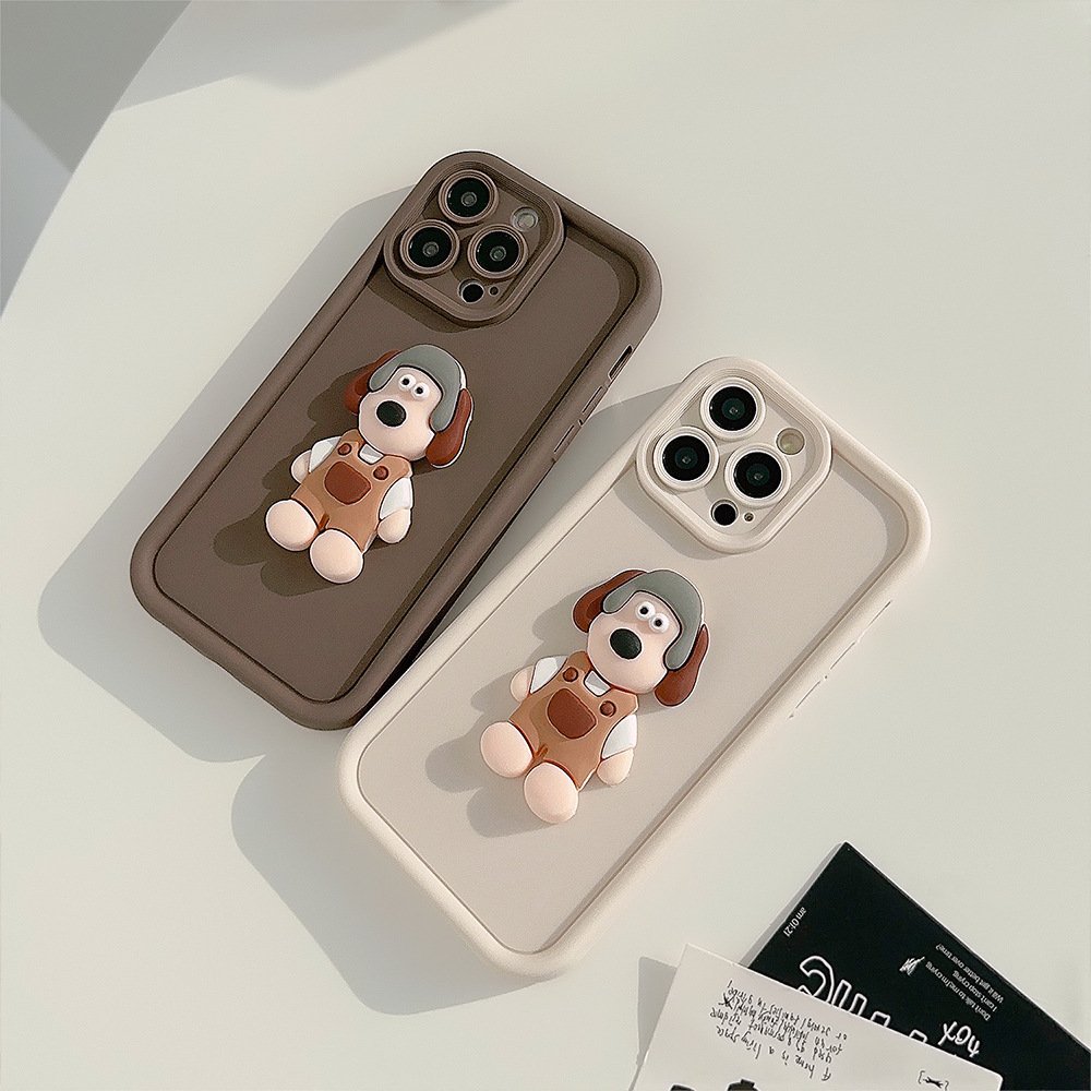 3D Cartoon Cute Mobile Phone Accessories Case Cover Stand For iPhone 15 14 13 11 12 pro Max Plus Custom Design