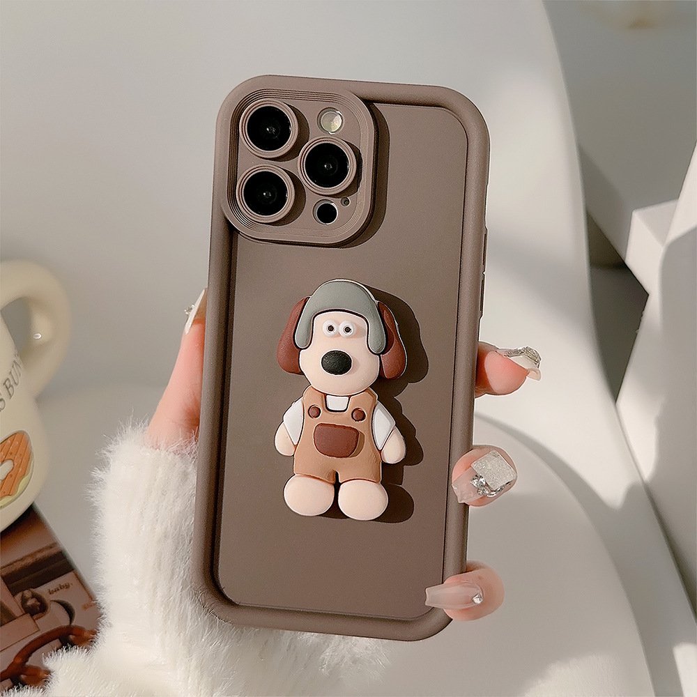 3D Cartoon Cute Mobile Phone Accessories Case Cover Stand For iPhone 15 14 13 11 12 pro Max Plus Custom Design