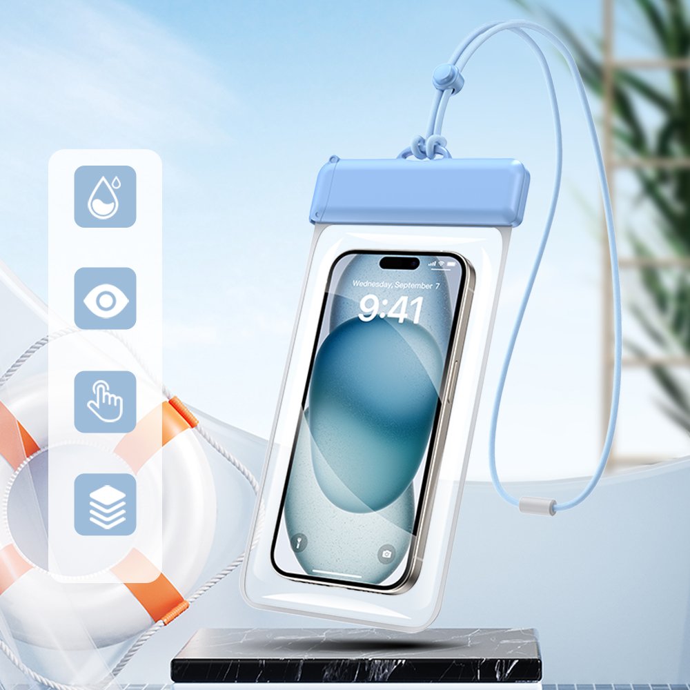 Outdoor Sport Use IPX8 TPU Waterproof Color Phone Dry Pouch Universal 7.2inch Mobile Phone Bag Case For IPhone Samsung Xiaomi