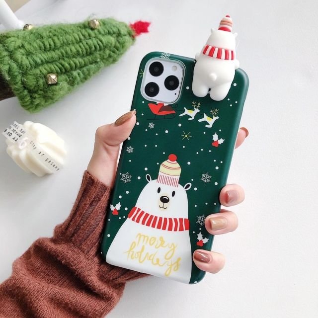 2024 New Cute Cartoon Paddy Christmas Figure TPU Mobile Phone Case for iPhone13 14 15 16promax Phone Case