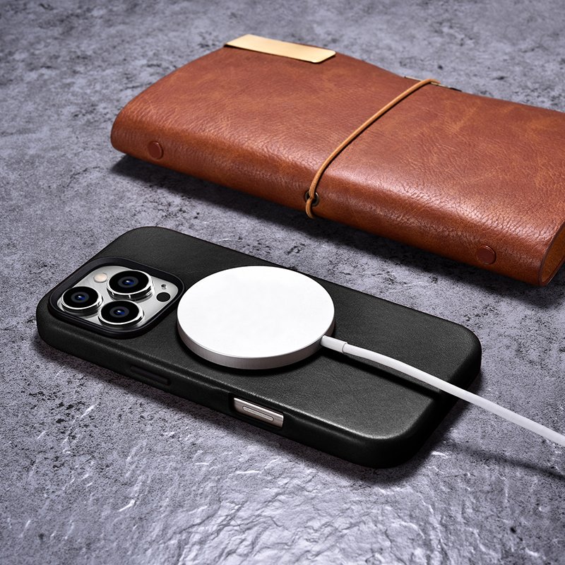 ICARER High Quality Leather Cover Factory Custom Oem Odm Pc Magnetic Mobile Phone Case For Iphone 16 15 14 Series