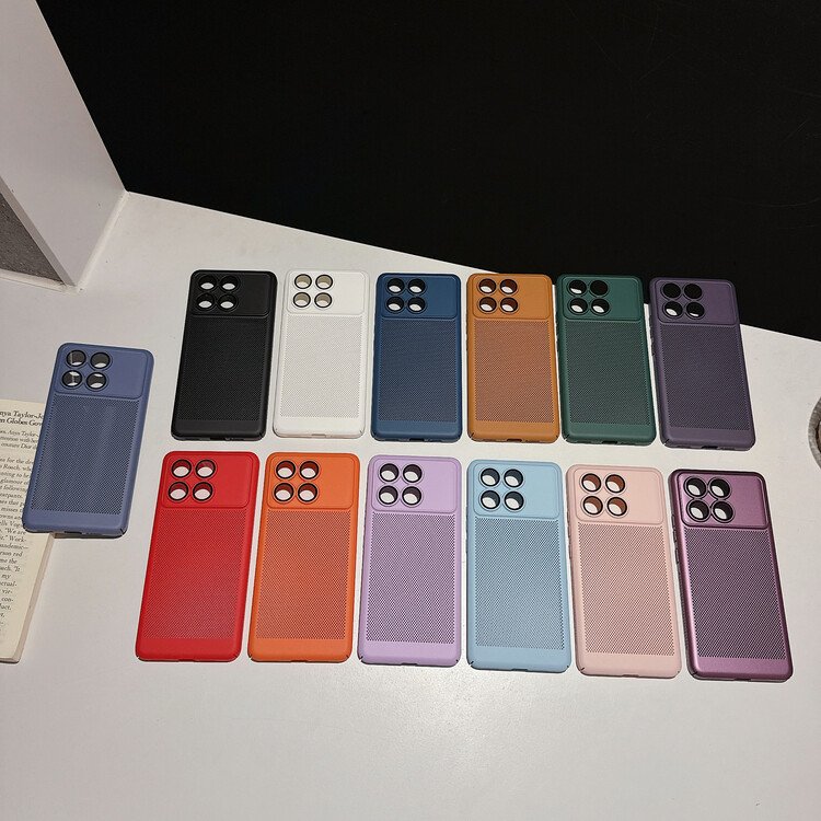 Mesh Mobile Phone Covers For iPhone 14 13 12 11 Pro Max Hot Dissipation Net Slim Cell Phone Case For iPhone 15 16 Pro Max