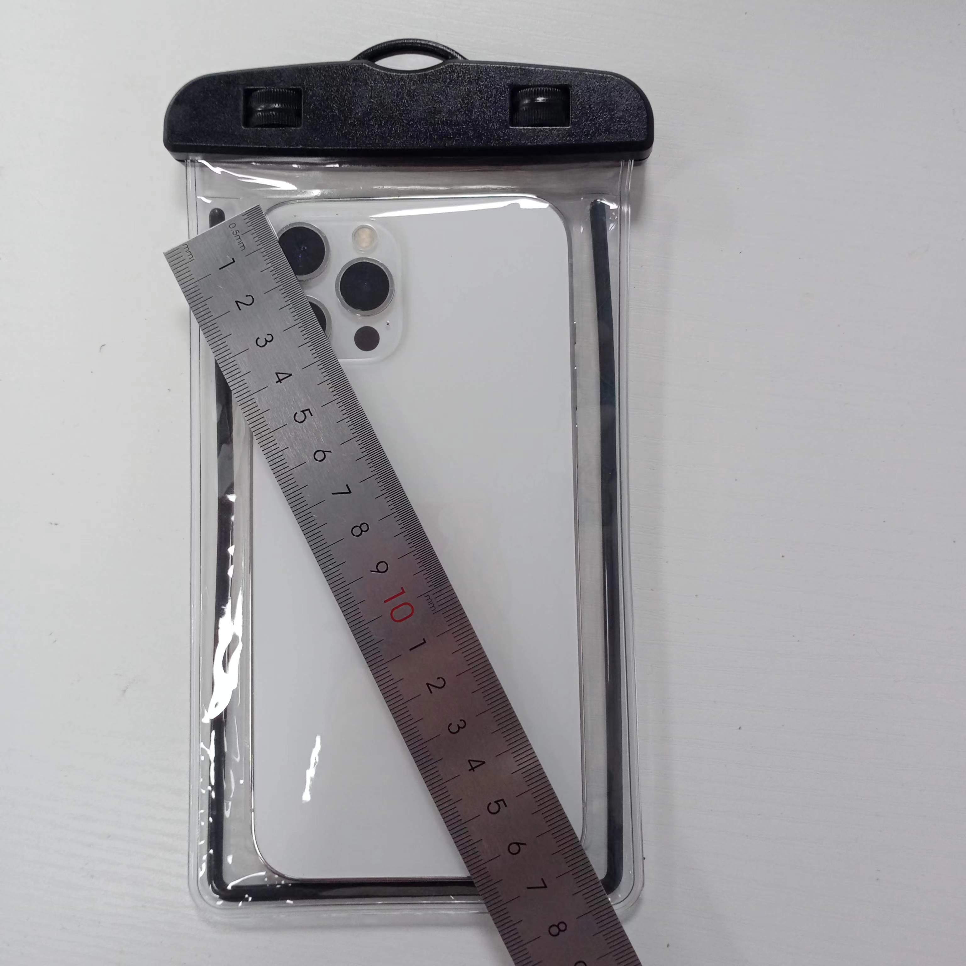 Customized PVC Waterproof Cell Phone Pouch mobile Phone Case Clear Waterproof Dry Beach Bag With Lanyard