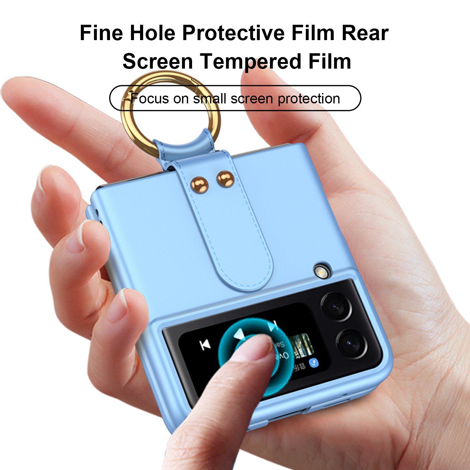 New Ring Shockproof Cover z flip 3 4 5 6 mobile accessories cover For fundas Galaxy Z Flip 6 Fold 6 designer Phone Cases