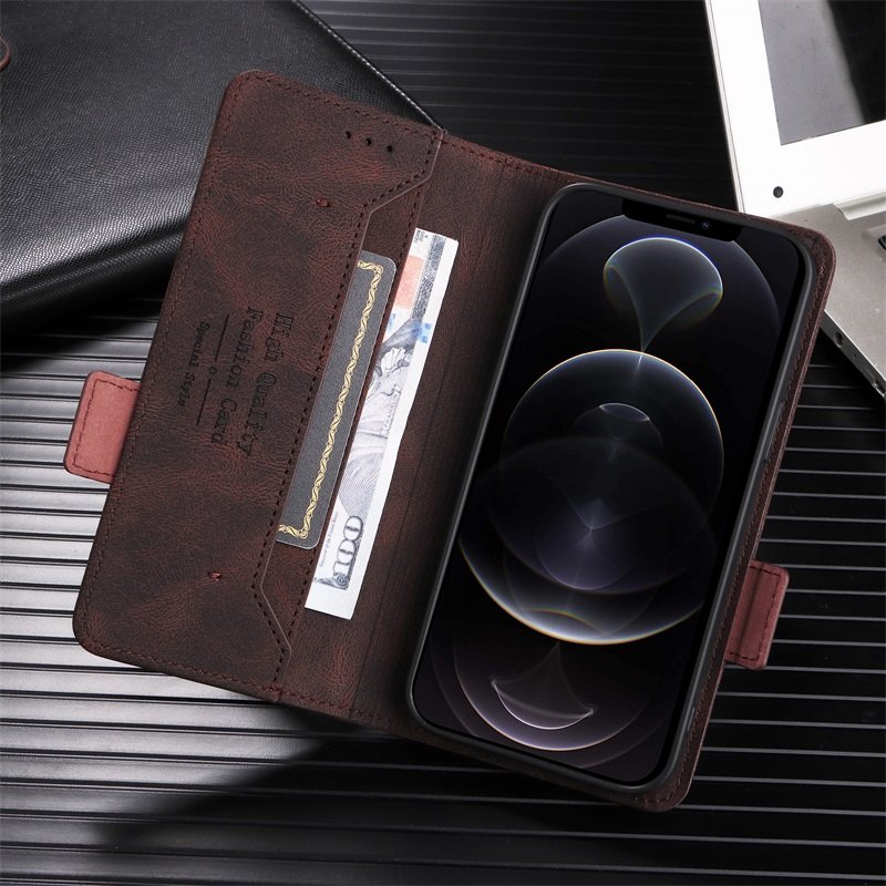 Business Flip Wallet Phone Case for iphone 16 15 14 13 12 Card Slot PU leather Phone Case for iphone for Samsung s23 s24