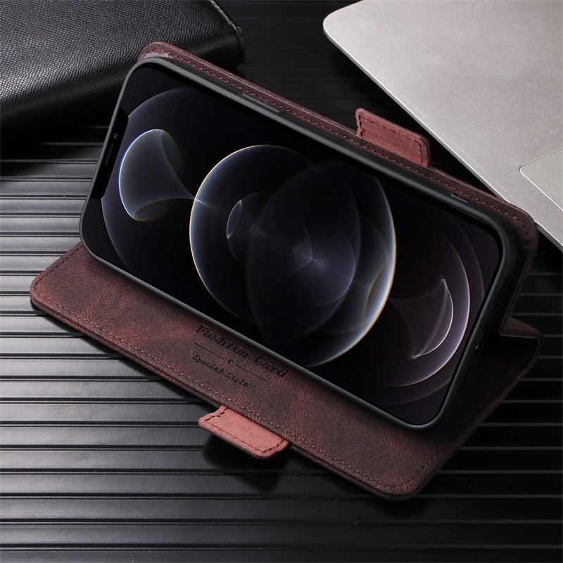 Business Flip Wallet Phone Case for iphone 16 15 14 13 12 Card Slot PU leather Phone Case for iphone for Samsung s23 s24