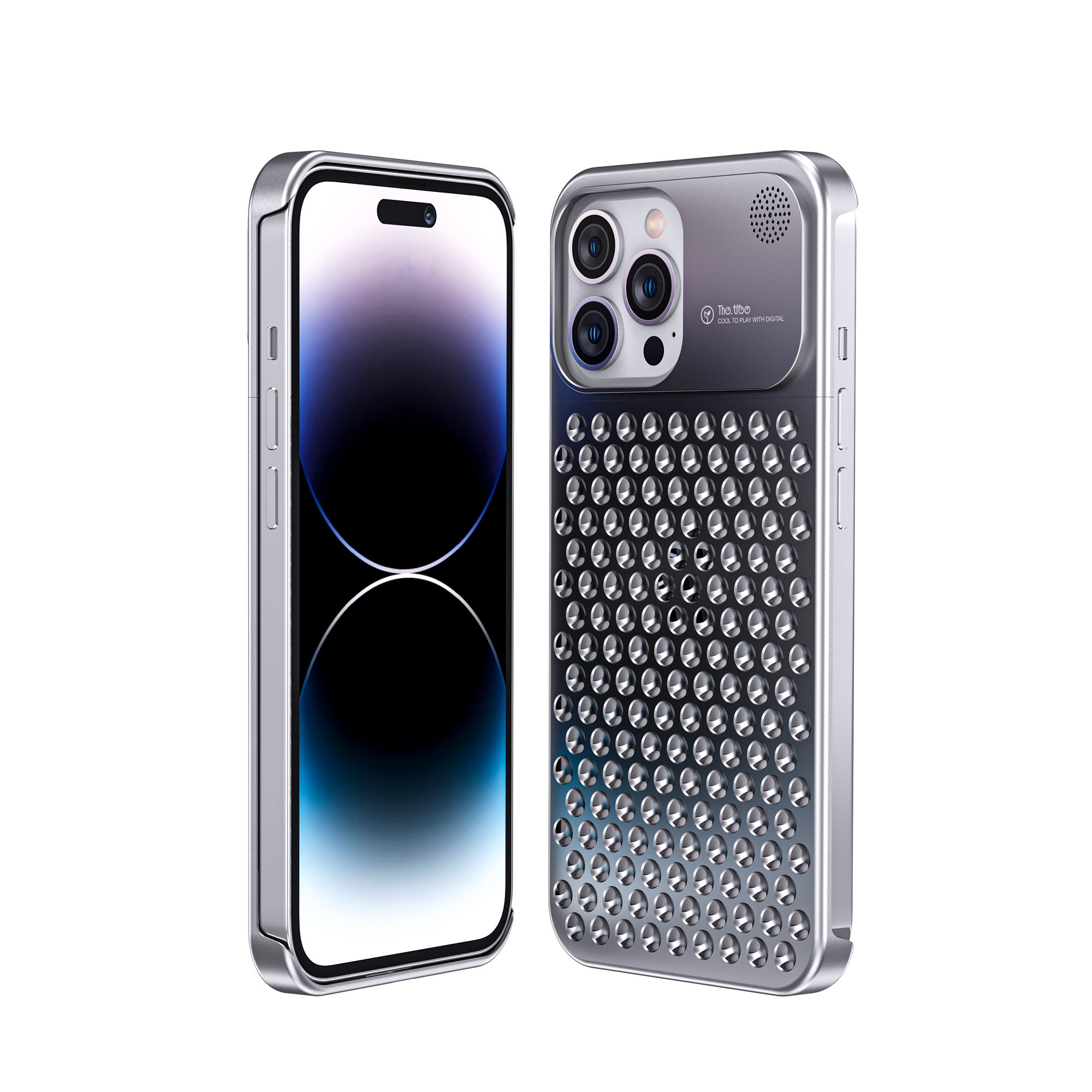 Metal Anti-skidding Phone Case Fragrance Aluminium Alloy Fashion Shockproof Phone Cover for iPhone 13 14 15 Plus Pro Max