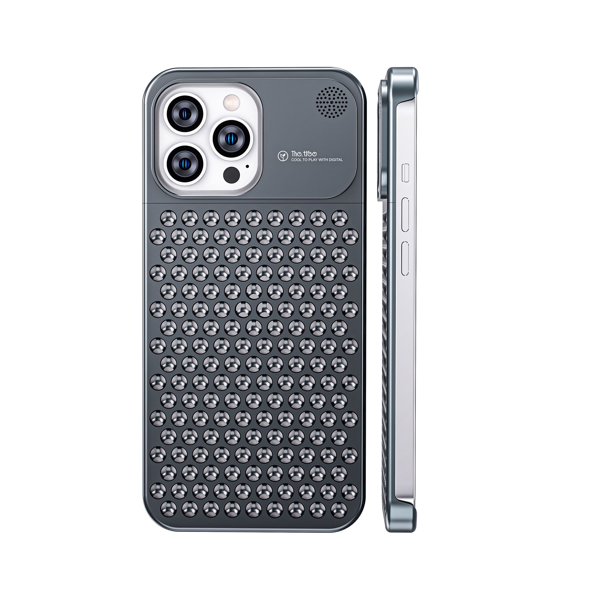 Metal Anti-skidding Phone Case Fragrance Aluminium Alloy Fashion Shockproof Phone Cover for iPhone 13 14 15 Plus Pro Max