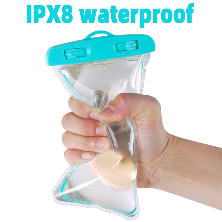 7.2 Inch Survival Whistle Arm Armband TPU Ins IPX8 Waterproof Cell Phone Dry Bags Outdoor Swim Mobile Phone Cellphone Pouch