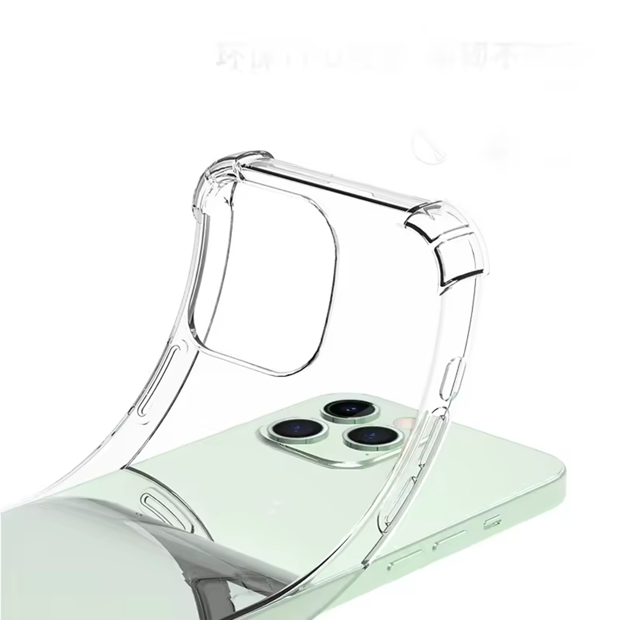Bumper Transparent Crystal Clear TPU Phone Case Back Cover for iPhone 12 13 14 15 16 Pro Max XS Max Shockproof protective case