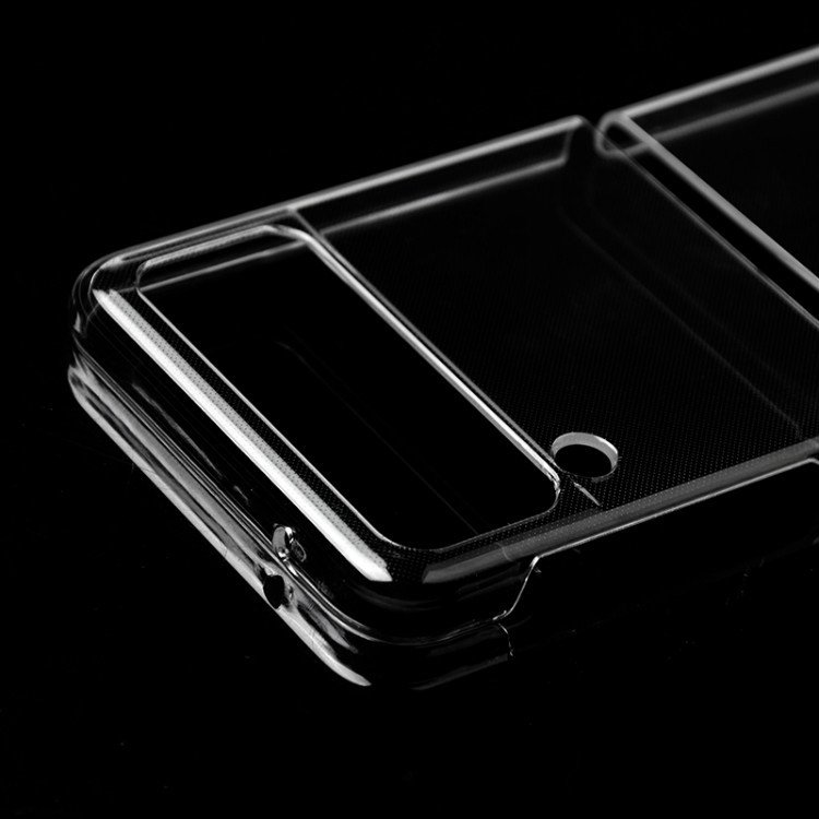 For Samsung Z Flip 5 Galaxy Z Flip4 Transparent Mobile pc Phone Case Flip 3 Protective Cover PC folding Hard Case Cover