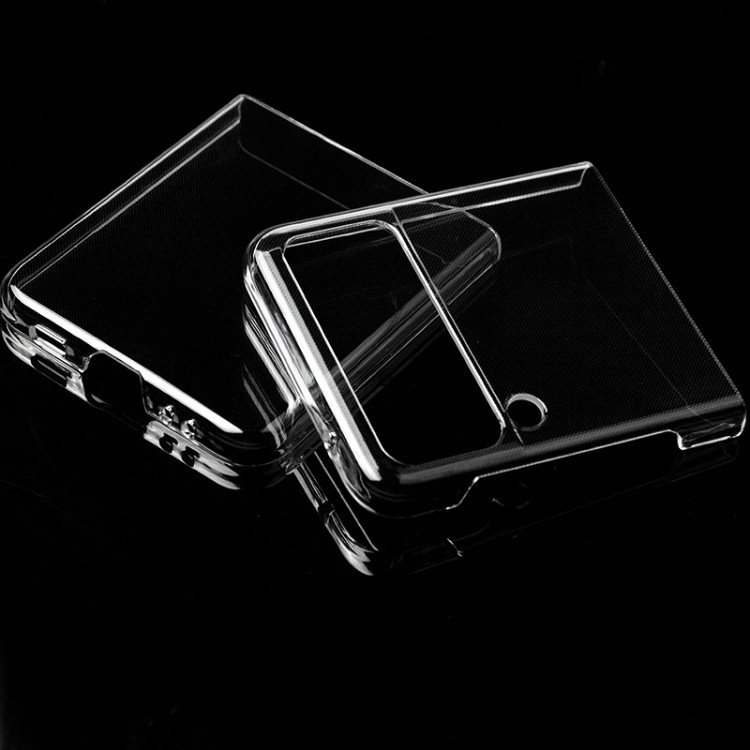 For Samsung Z Flip 5 Galaxy Z Flip4 Transparent Mobile pc Phone Case Flip 3 Protective Cover PC folding Hard Case Cover