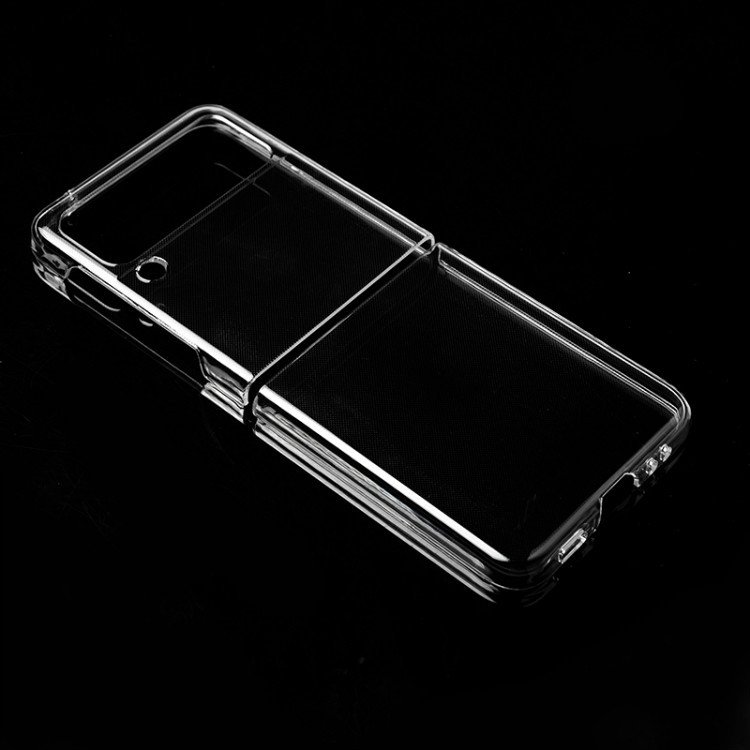 For Samsung Z Flip 5 Galaxy Z Flip4 Transparent Mobile pc Phone Case Flip 3 Protective Cover PC folding Hard Case Cover