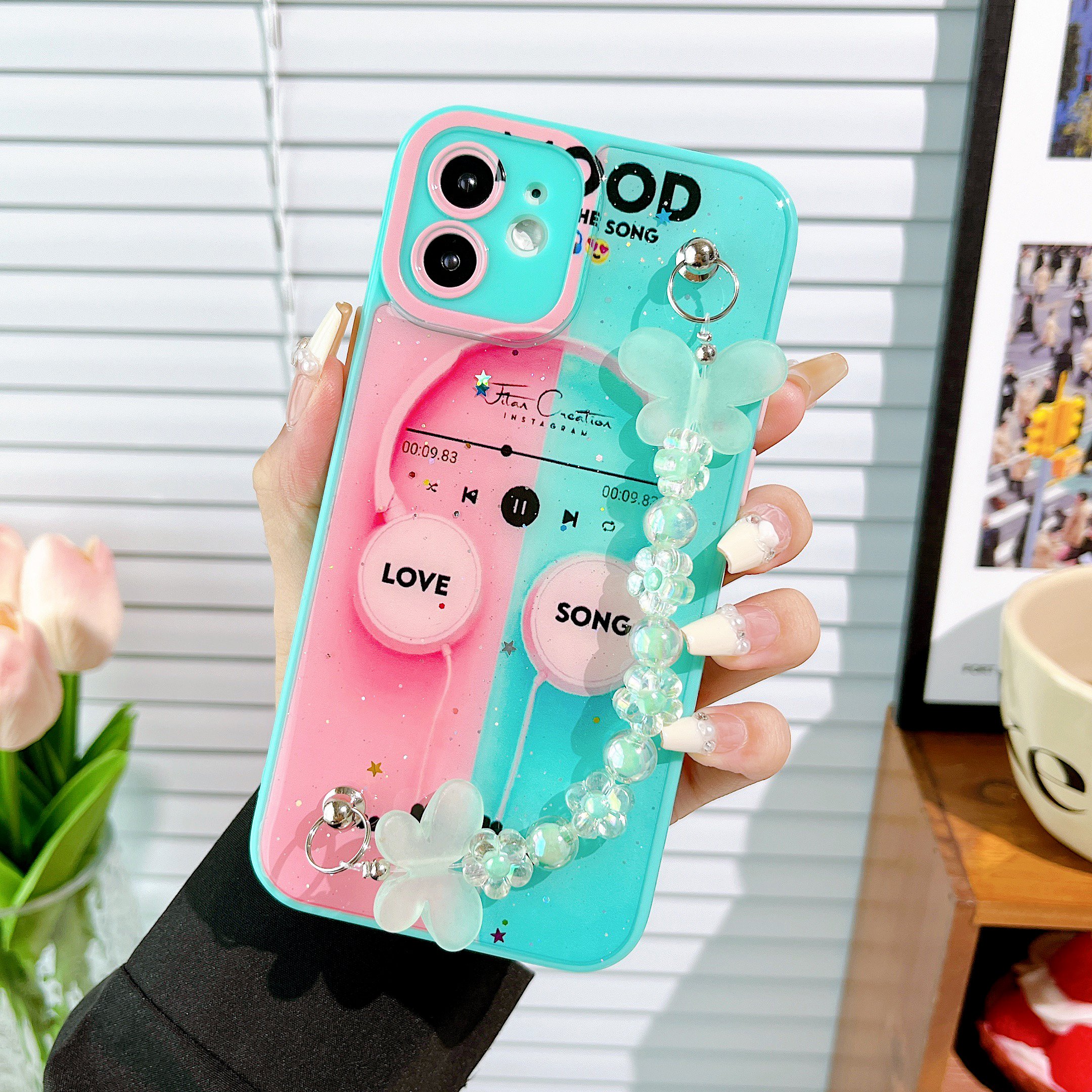 Customizable Dripping Glue Fine Hole PC TPU Smart Phone Cases Compatible Pro Max for Huawei Realme Blu-Wireless Wallet Chain