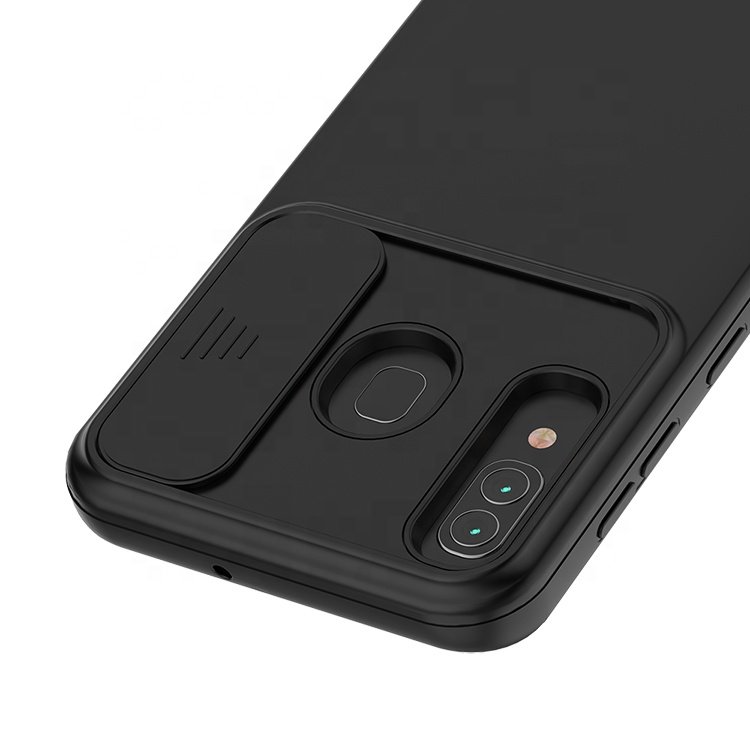 Hybrid TPU Bumper Back PC Slide Camera Lens Cover Mobile Phone Case for Samsung Galaxy A20 A21S