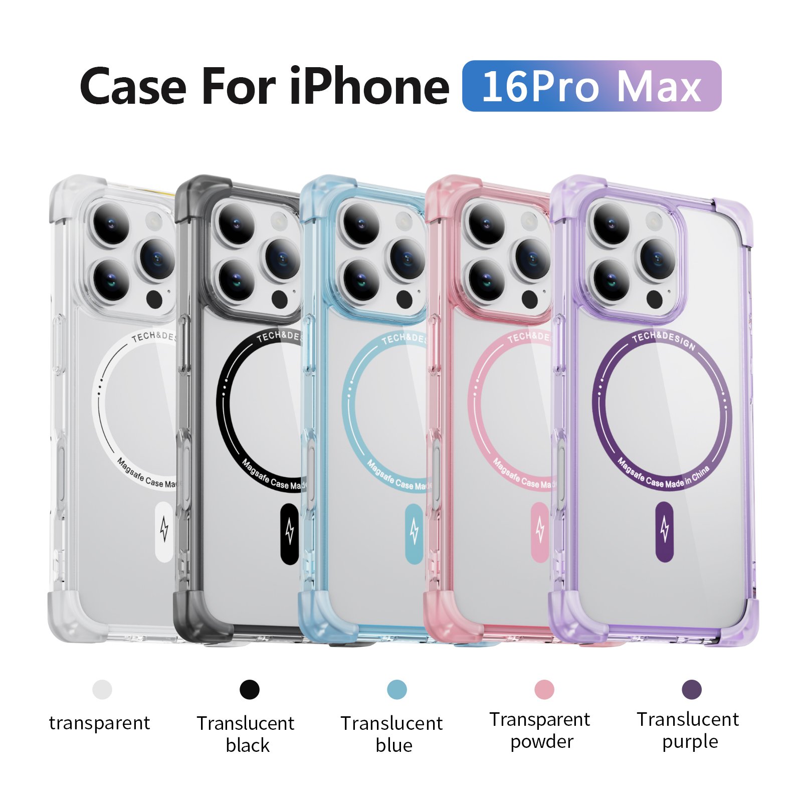 Wireless Charging Shockproof Drop Tested Phone Case For iPhone 16 Pro Max 16 Plus Ultra 15 14 13 12 11 X XS Max 7 8 Plus SE3