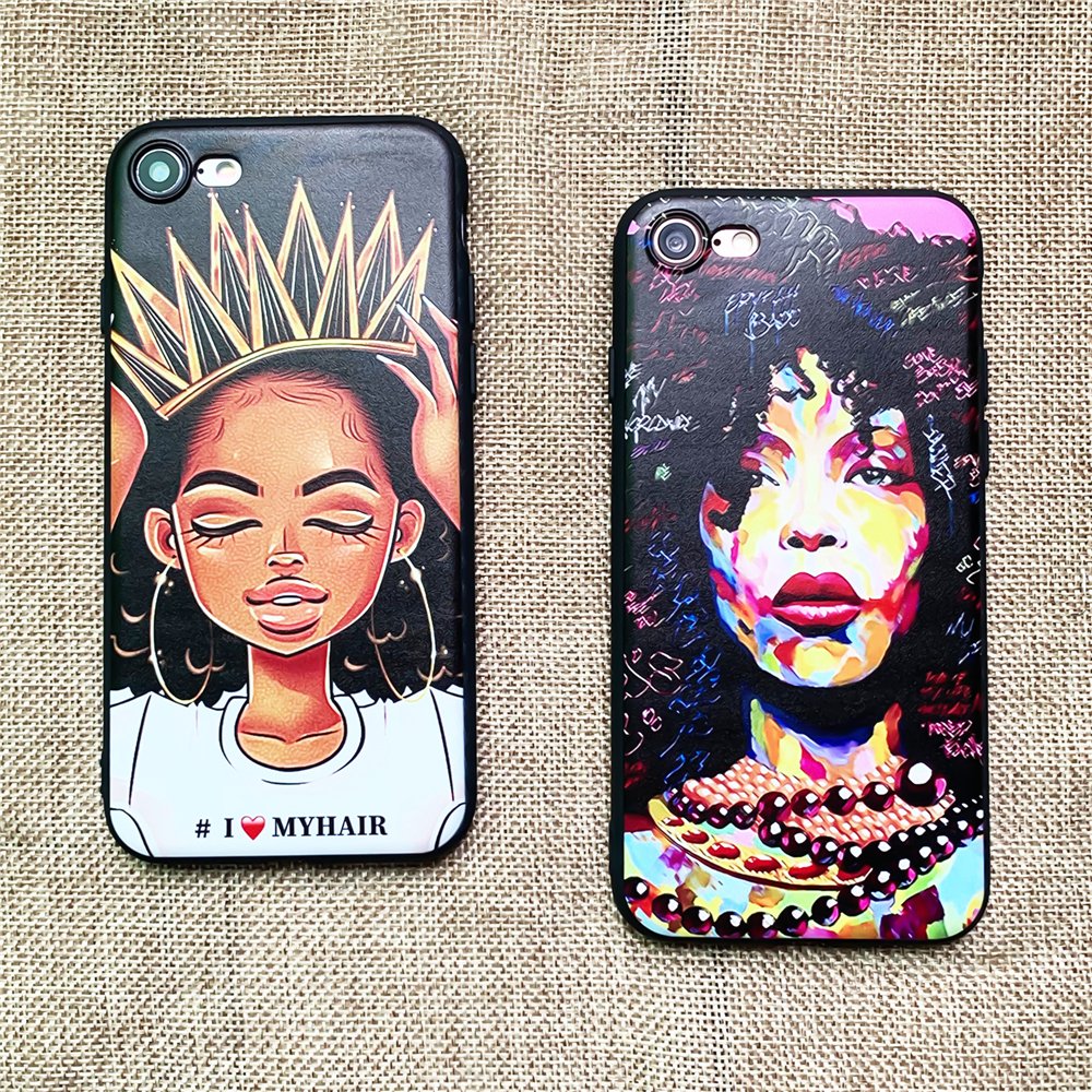 Cartoon Black queen girls Soft Phone Case Cover For iPhone 11 pro MAX