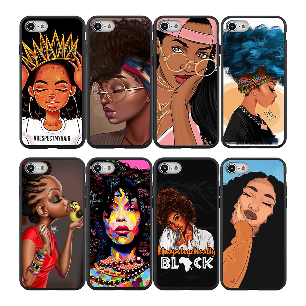 Cartoon Black queen girls Soft Phone Case Cover For iPhone 11 pro MAX