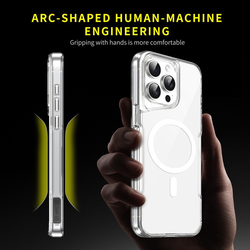 Luxury Transparent Tpu Pc N52 Phone Case For Iphone 16 15 14 13 12 11 Pro Max Clear Mobile Cover Shockproof Magnetic Case