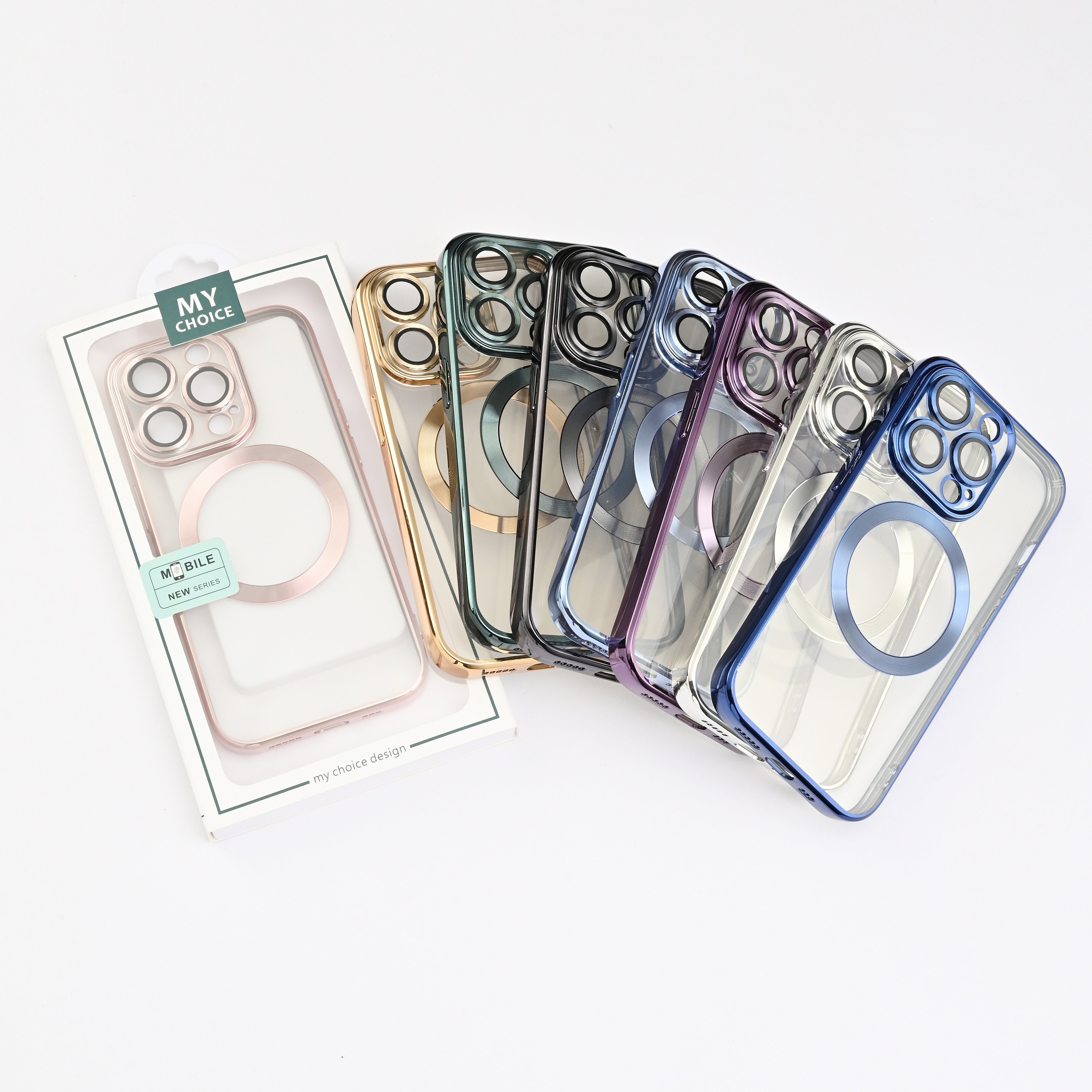 Mobile Phone Accessories Wireless Charger Clear silicone mobile phone case Magnet Phone Case For Iphone 12 13 14