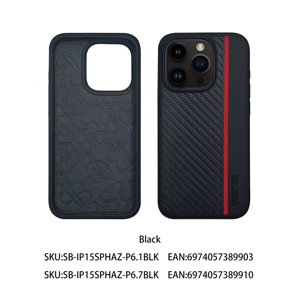 New trending Polo Slim Sturdy Durable Aramid Carbon Fiber Case For iPhone 16 pro max 15 With Card Holder Including Keychain