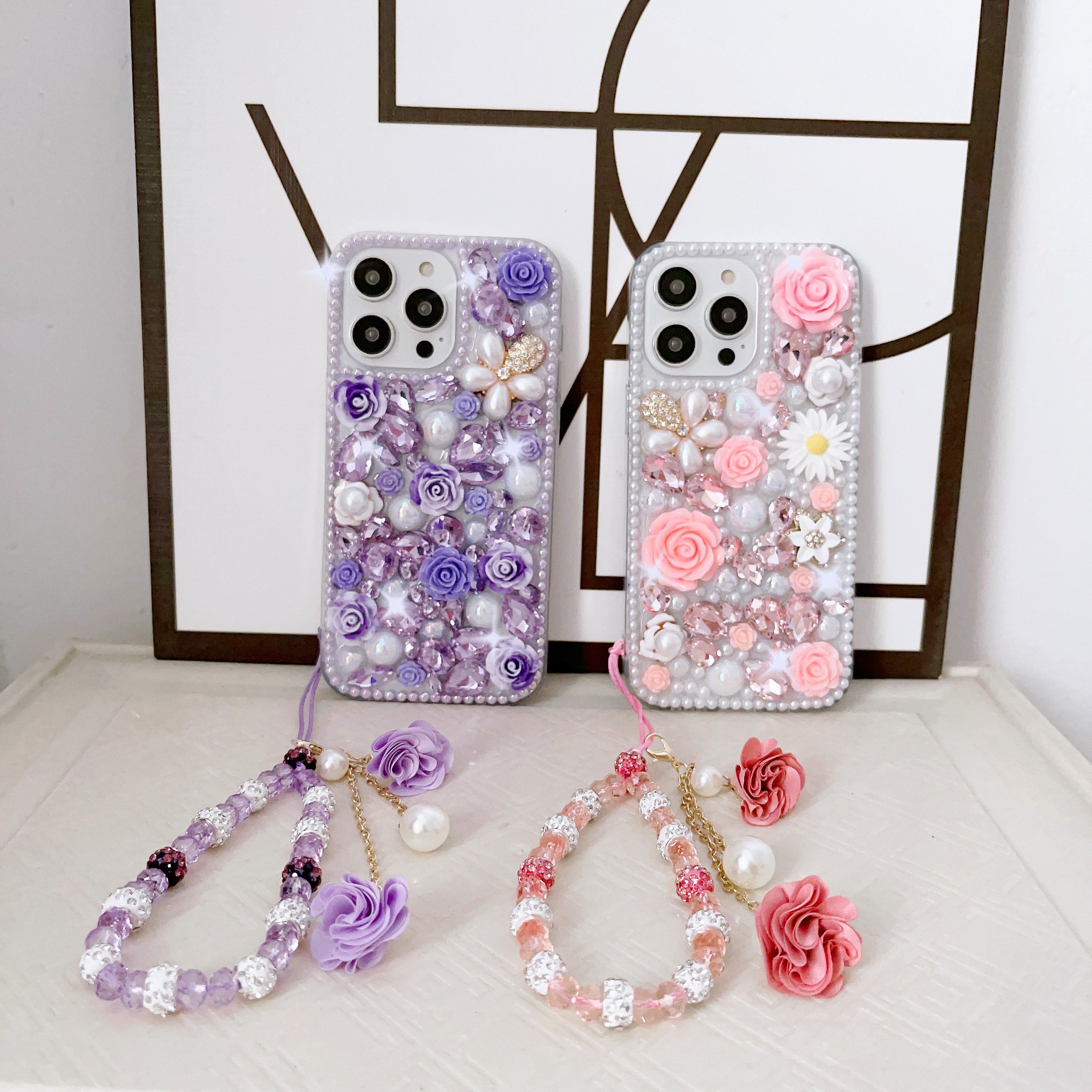 hot sale glitter bling shiny fashion luxury waist strap diamond phone cover case for iphone 16 15 pro max 13 12 11 14 XS MAX XR