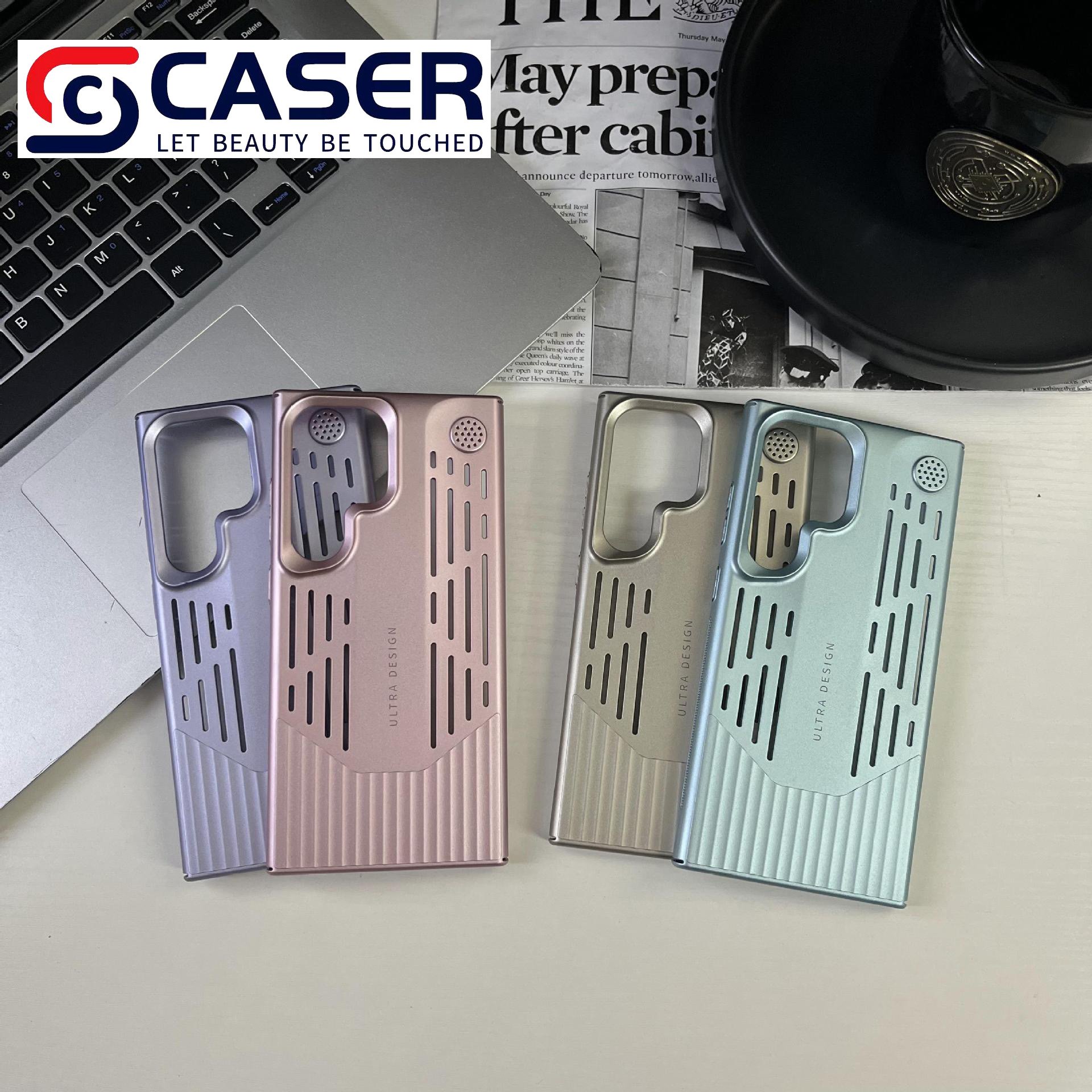 Aromatherapy Cold Heat Dissipation Mobile Phone Case High-end Solid Color Electroplated Phone Cases For Iphone 16 Pro 15 14