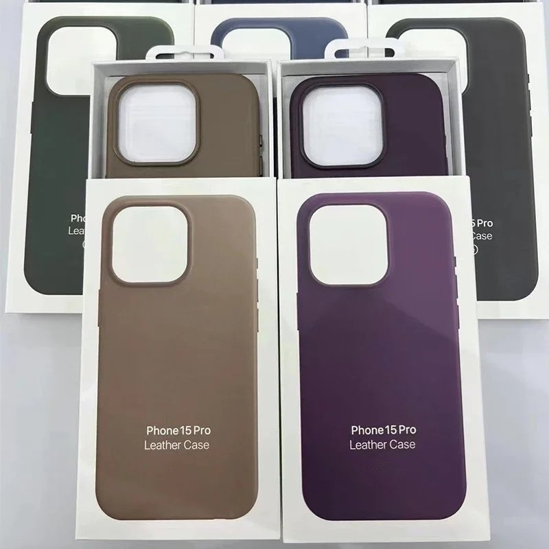 Official Animation PU Leather Phone Case for Iphone 15 14 13 12 Magnetic Case Cover Shockproof Wireless Charging Phone Cases