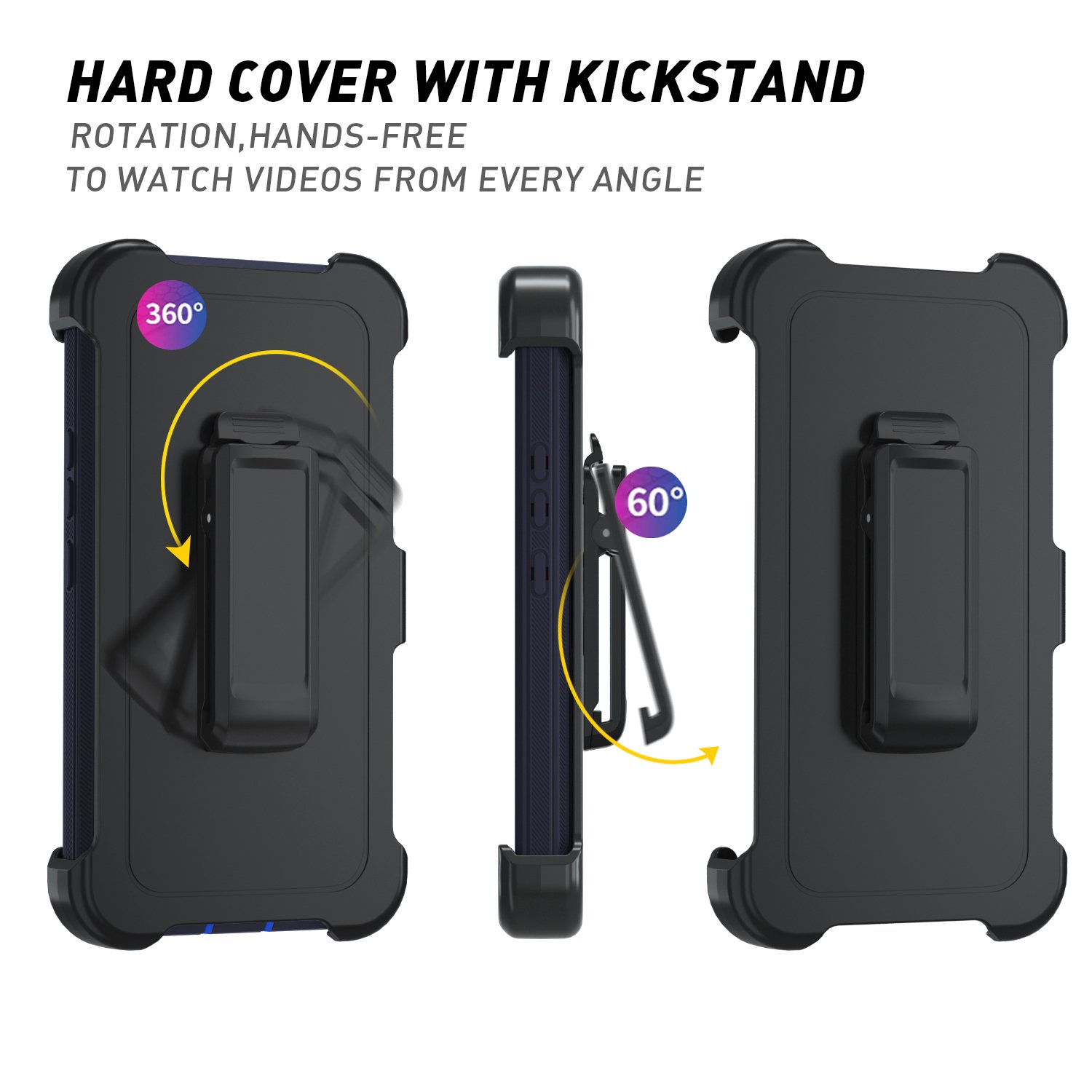 New Arrival Shockproof Back-Clip Mobile Phone Case Shockproof With Holder Phone Covers For Samsung A54
