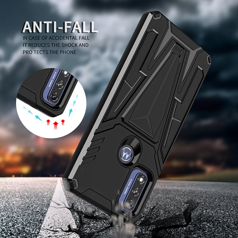 For Motorola Moto G Pure Case PC TPU Kickstand Car Mount Shockproof Protective Bumper Mobile Phone Case Cover