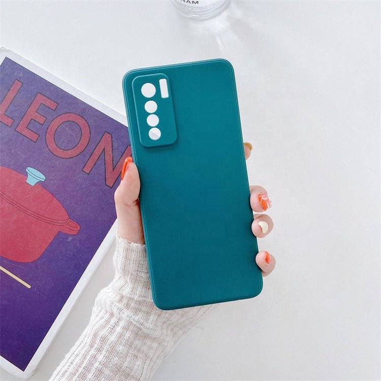 Pure Color Liquid Silicone TPU Shockproof Africa Mobile Phone Case for INFINIX X624 X606 Camera Lens Protection Phone Case