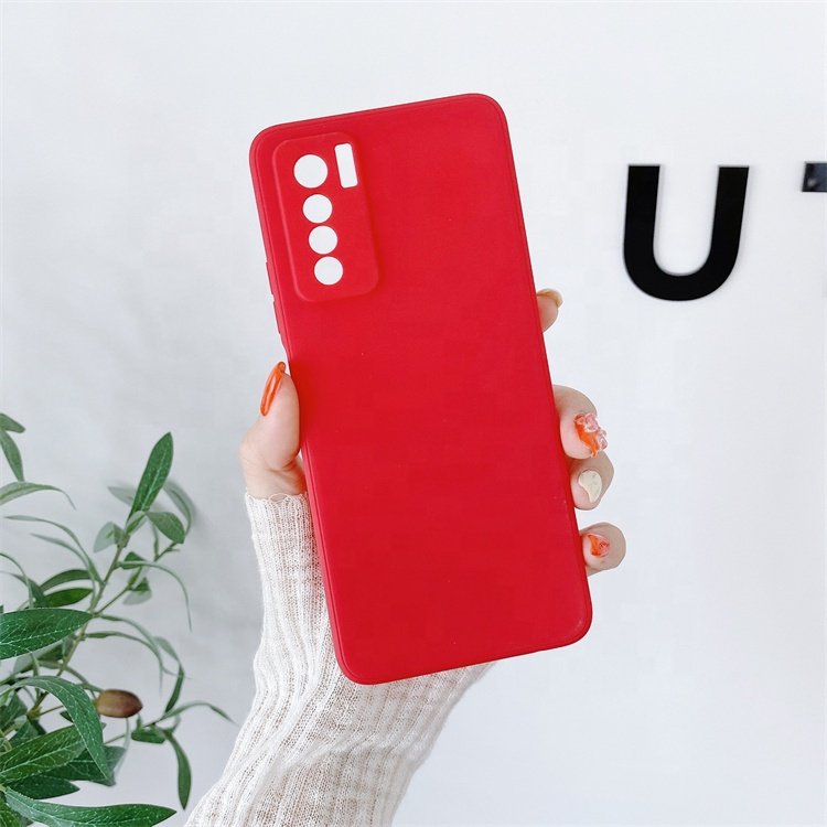 Pure Color Liquid Silicone TPU Shockproof Africa Mobile Phone Case for INFINIX X624 X606 Camera Lens Protection Phone Case