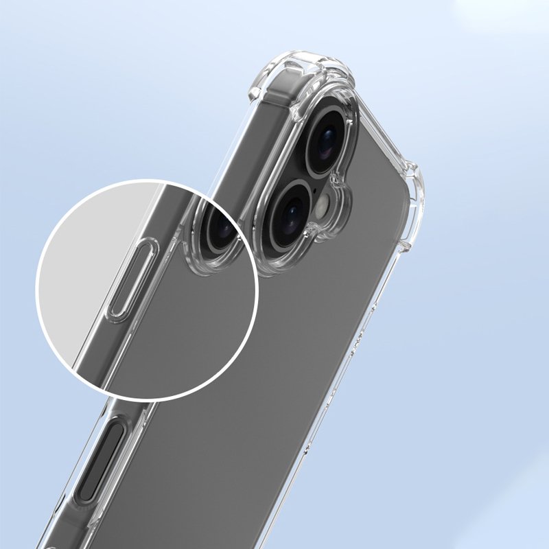 For iPhone 16 Case,New Four Corner Anti-Drop Crystal Clear PC TPU Phone Case For iPhone 16 15 Pro Max 16 Plus Funda