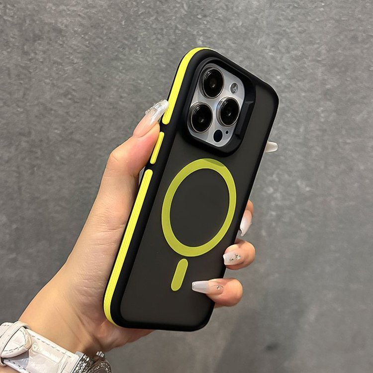 Anti-Drop Protection Matte Phone Case For iPhone 15 14 13 12 11 Pro Max Frosted Magnetic Mobile Phone Case