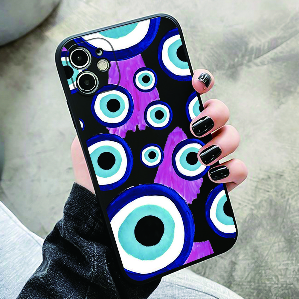 Dropshipping Evil Eye black TPU cell Phone Case For iPhone 14 pro max