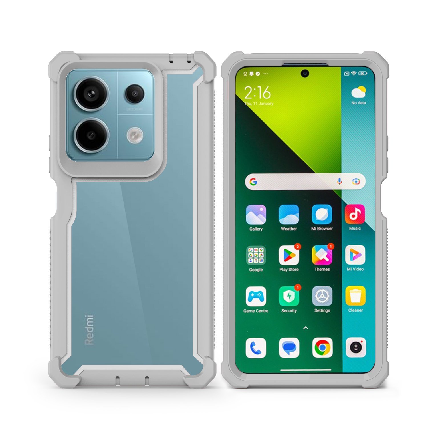Mobile phone case for Redmi Note 13 5g with colorful space acrylic TPU cover