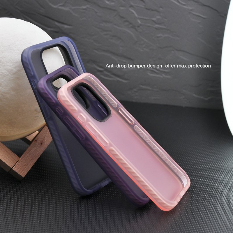 Luxury Hybrid Rugged Rubber Painted Shockproof Case for iPhone Cover with Airbag Case Hybrid Armor iPhone 13 14 15 16 Pro Max
